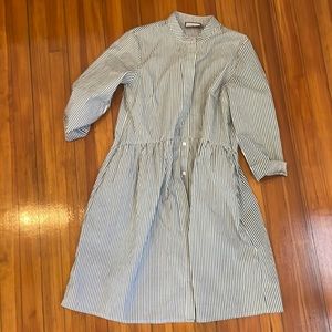 Size S tuckernuck green striped dress- runs a bit small in the arms/chest
